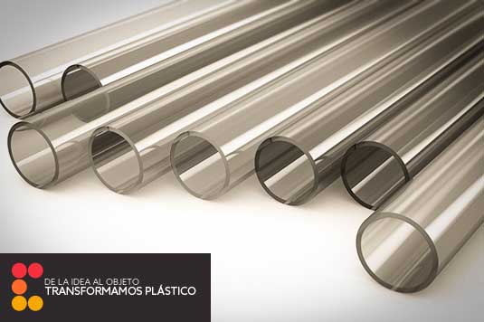 Tubos de plástico.